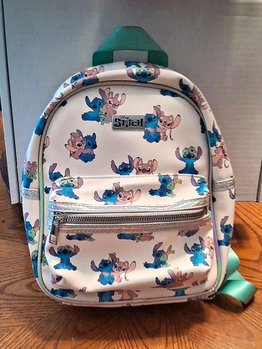 Disney Stitch Kids Backpack in Pink & Green Like New